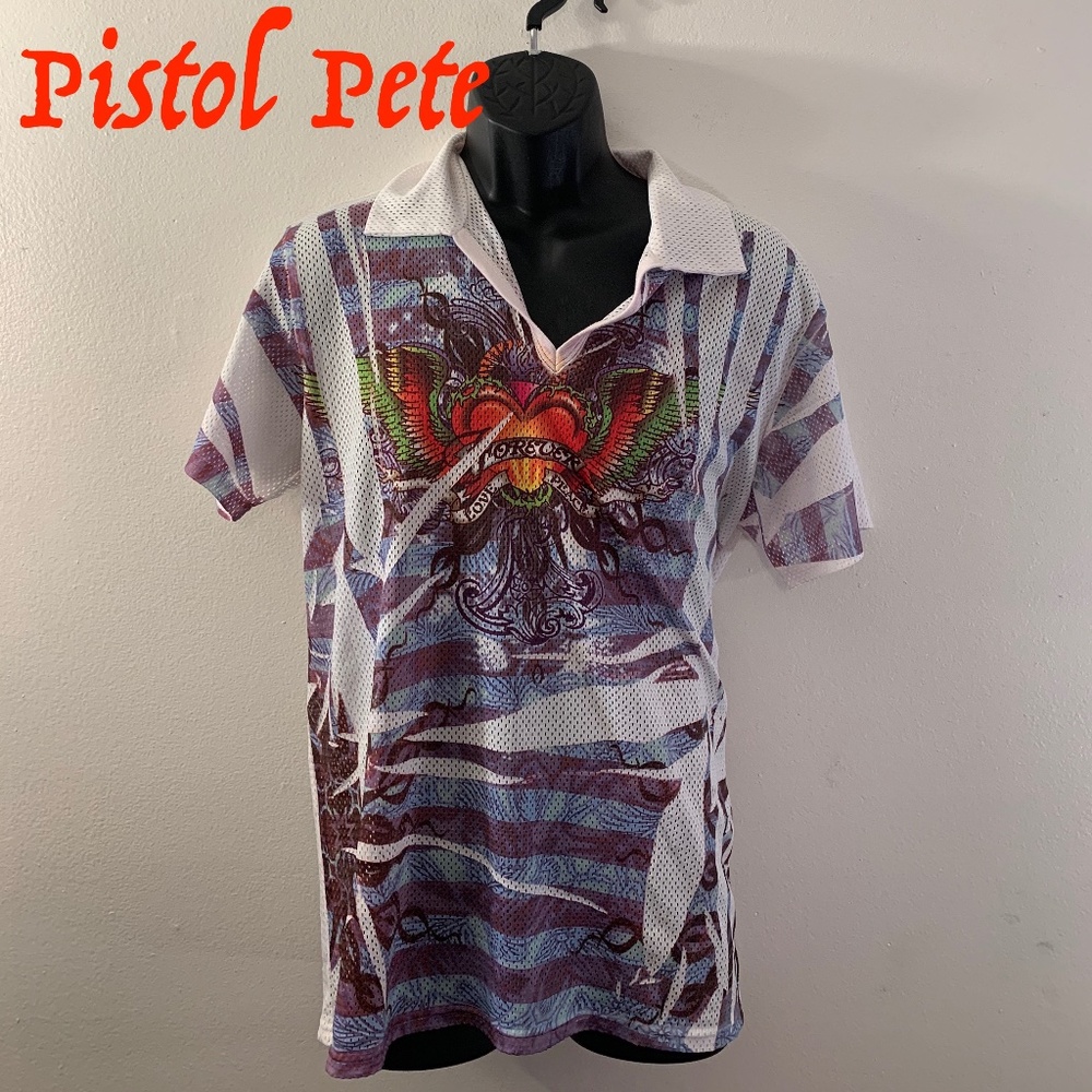 Pistol Pete Mesh Polo XL RARE style no longer made